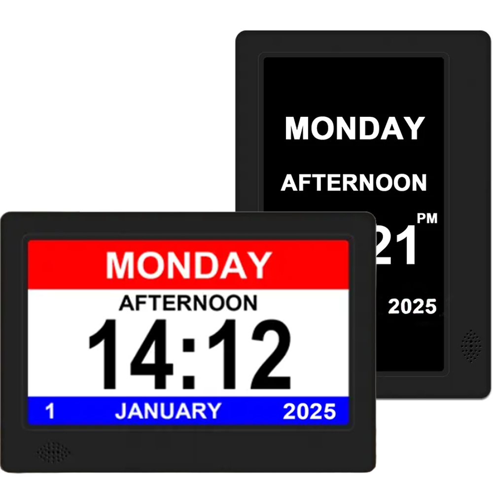 Hidden Camera Digital Photo Frame with Day Clock Very Discreet Custom Made