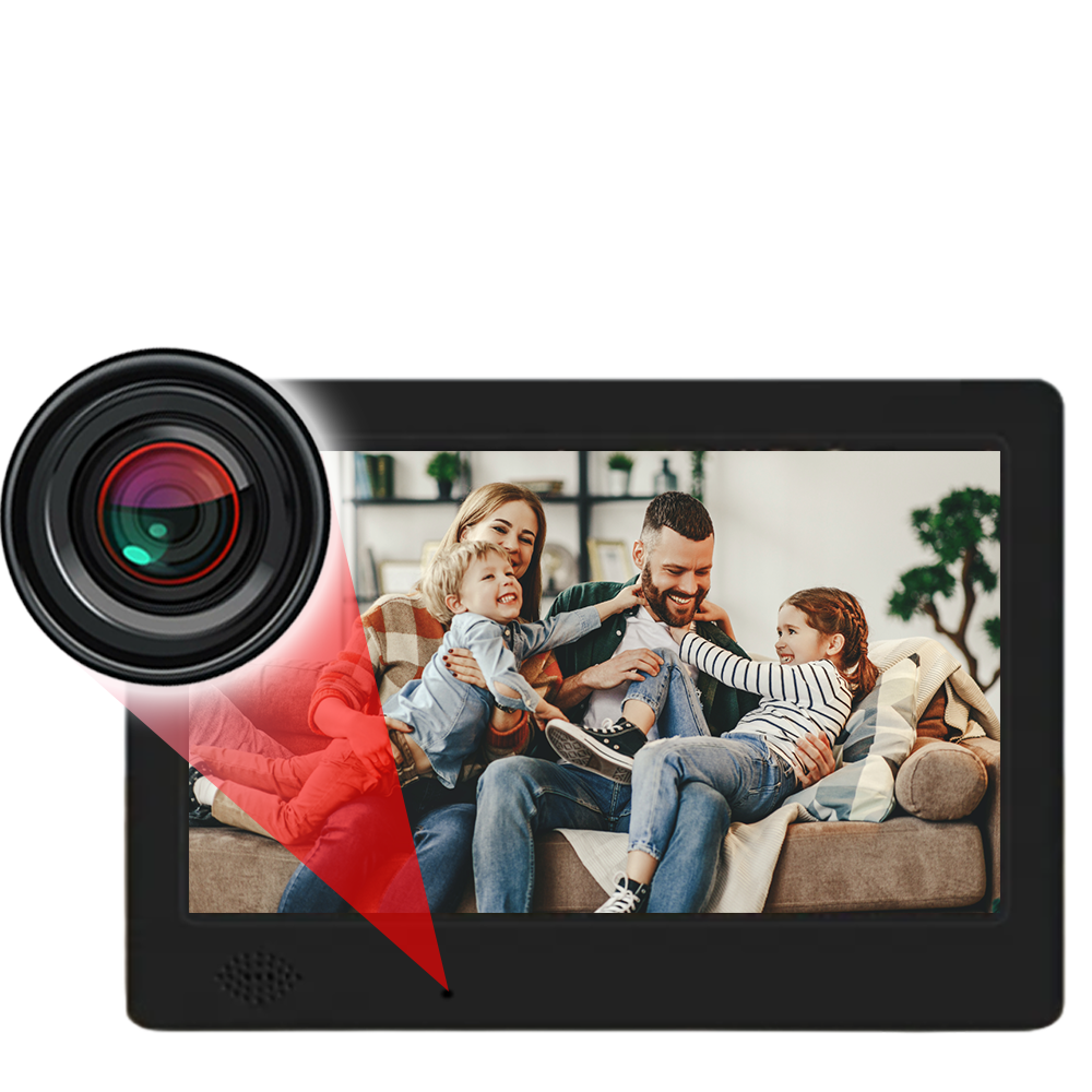 Hidden Camera Digital Photo Frame with Day Clock Very Discreet Custom Made