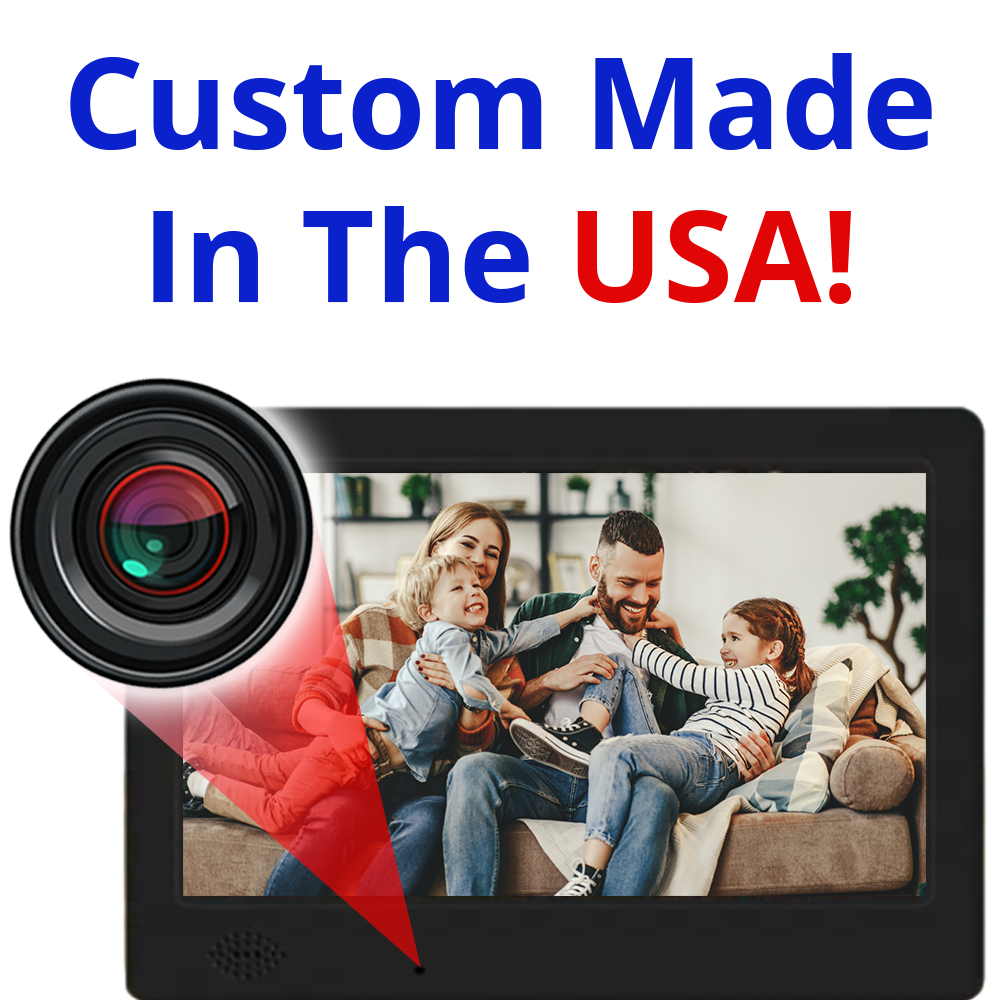 Hidden Camera Digital Photo Frame with Day Clock Very Discreet Custom Made
