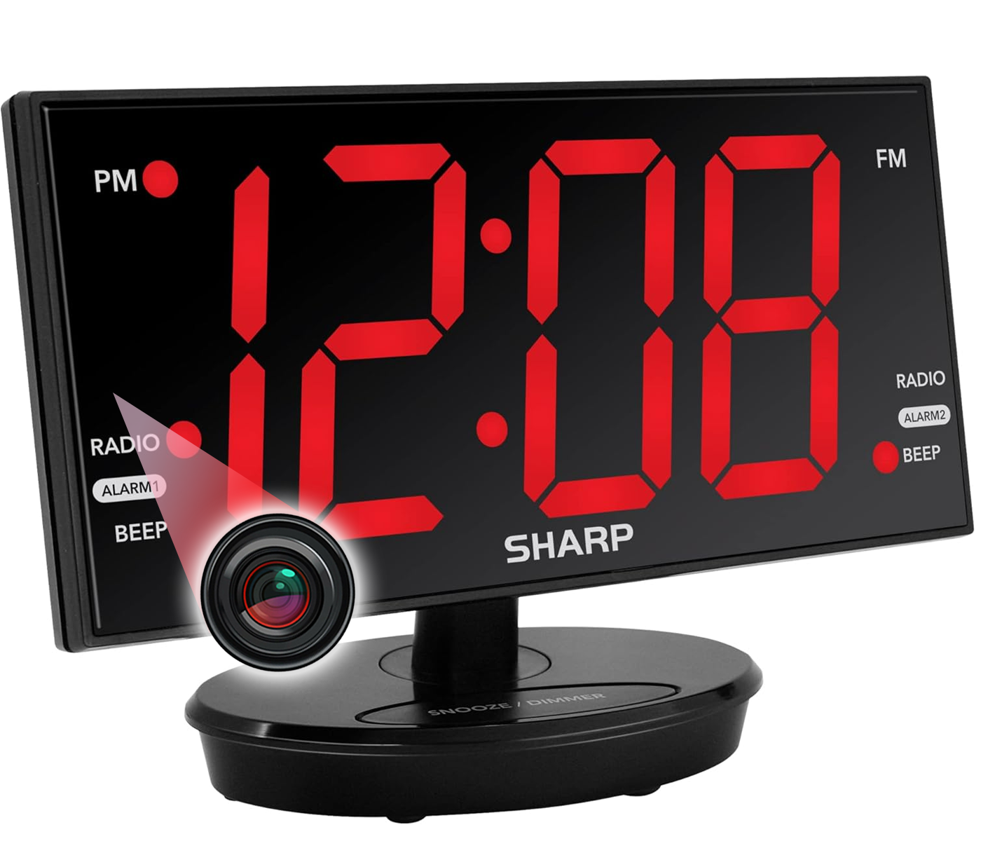 Covert Spy Camera 1080P HD Wi-Fi Clock Radio | Undetectable Surveillance for Home or Office