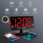 StealthView Nanny Cam 1080P HD Wi-Fi Hidden Camera Built into a Fully Functional Sharp Alarm Clock Radio