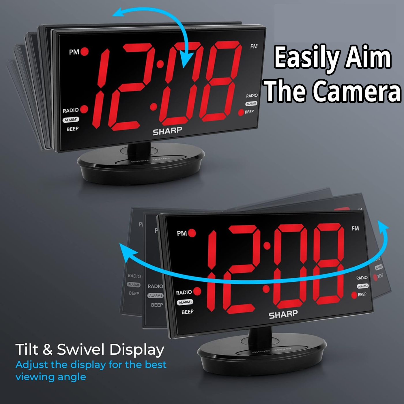 Wireless Hidden Camera 1080P Wi-Fi Clock Camera with Motion Detection & 128GB Storage