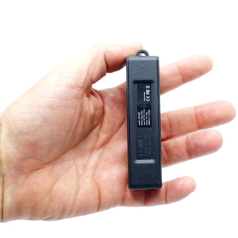 Discreet Spy Audio Recorder Disguised as a Portable Phone Charger | 150-Day Standby Battery & Voice Activated
